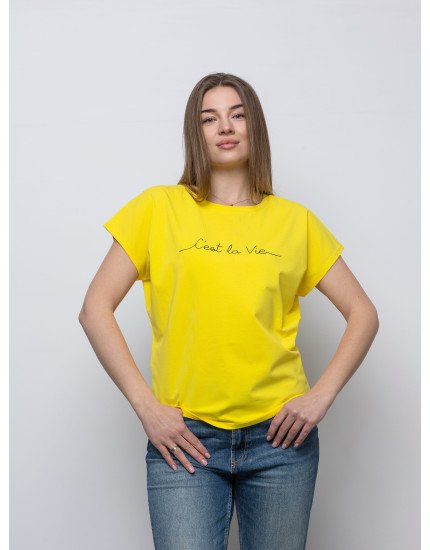 Футболка MONO лимон Cest la vie