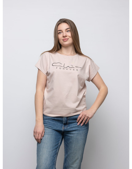 Футболка MONO бежева Clic forever
