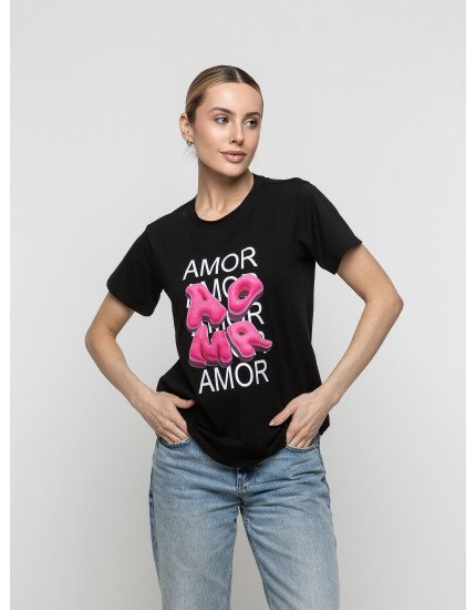 Футболка Норма чорна AMOUR