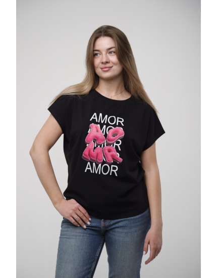 Футболка MONO чорна AMOUR