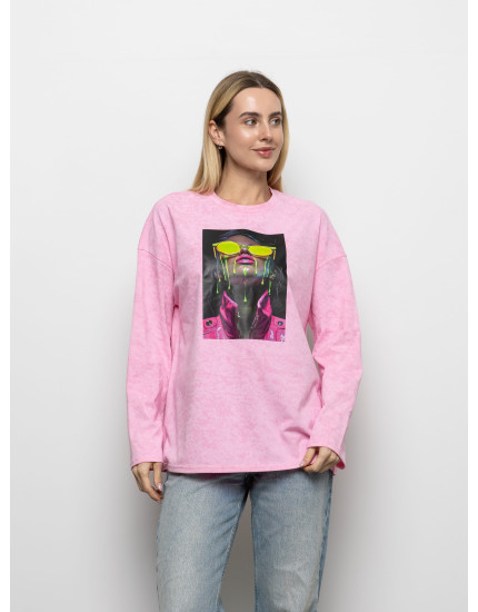 Футболка Long Sleeve Suprem маршмел...