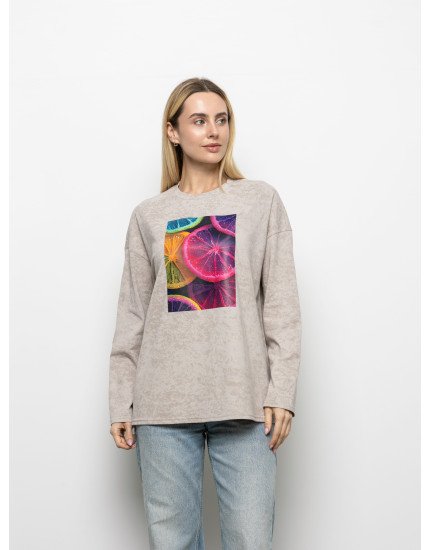 Футболка Long Sleeve Suprem мокко к�...